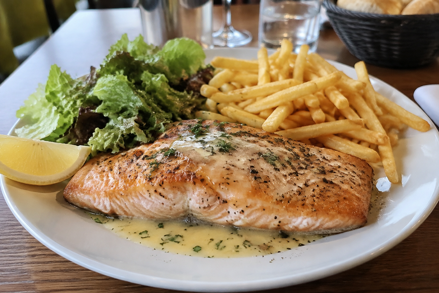 escalope de saumon frais à la plancha